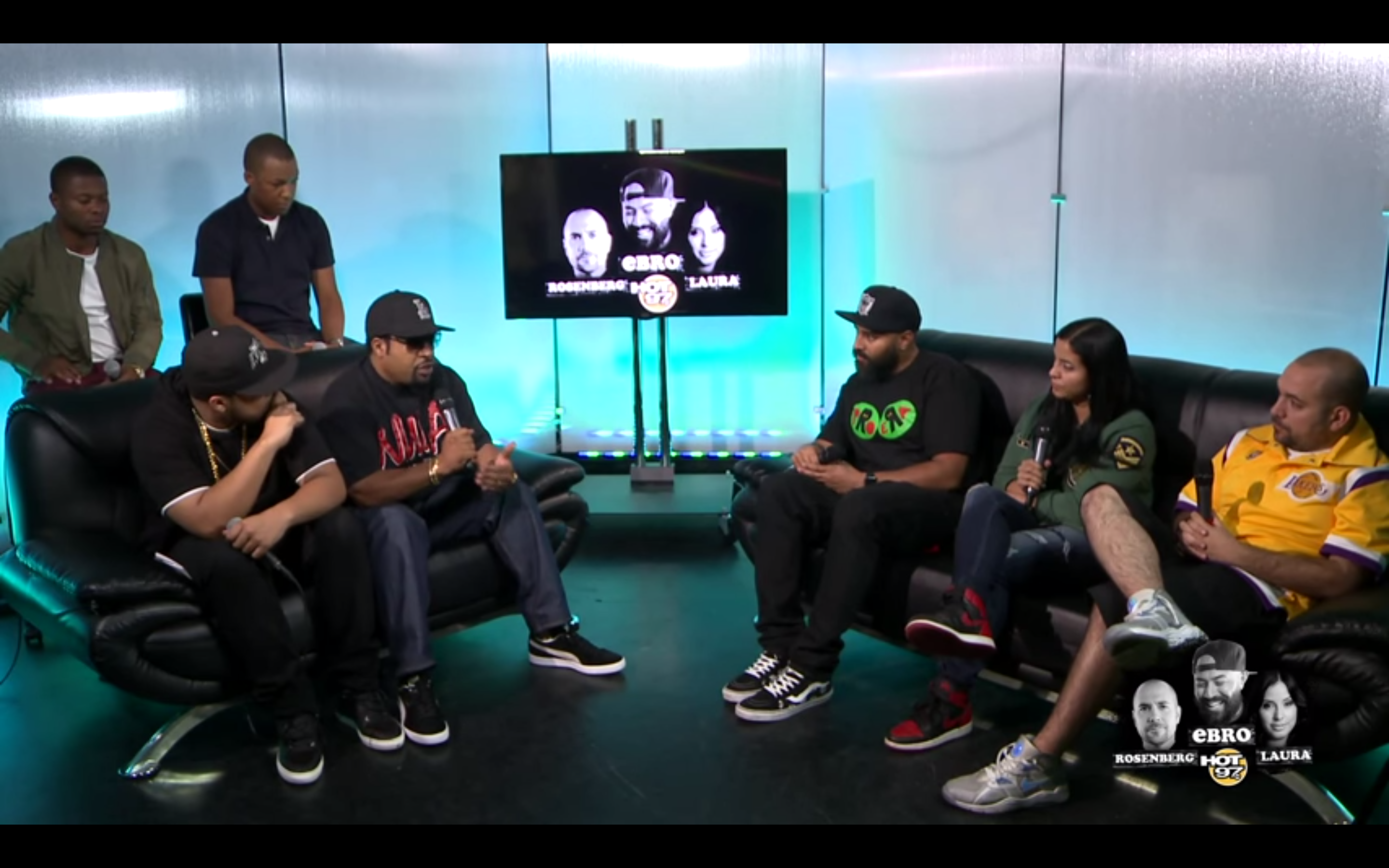 Ice Cube and the Cast of Straight Outta Compton Visit HOT 97 | Ice