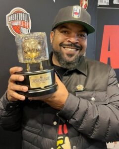 Ice Cube Holding the Ice Cube Impact Award